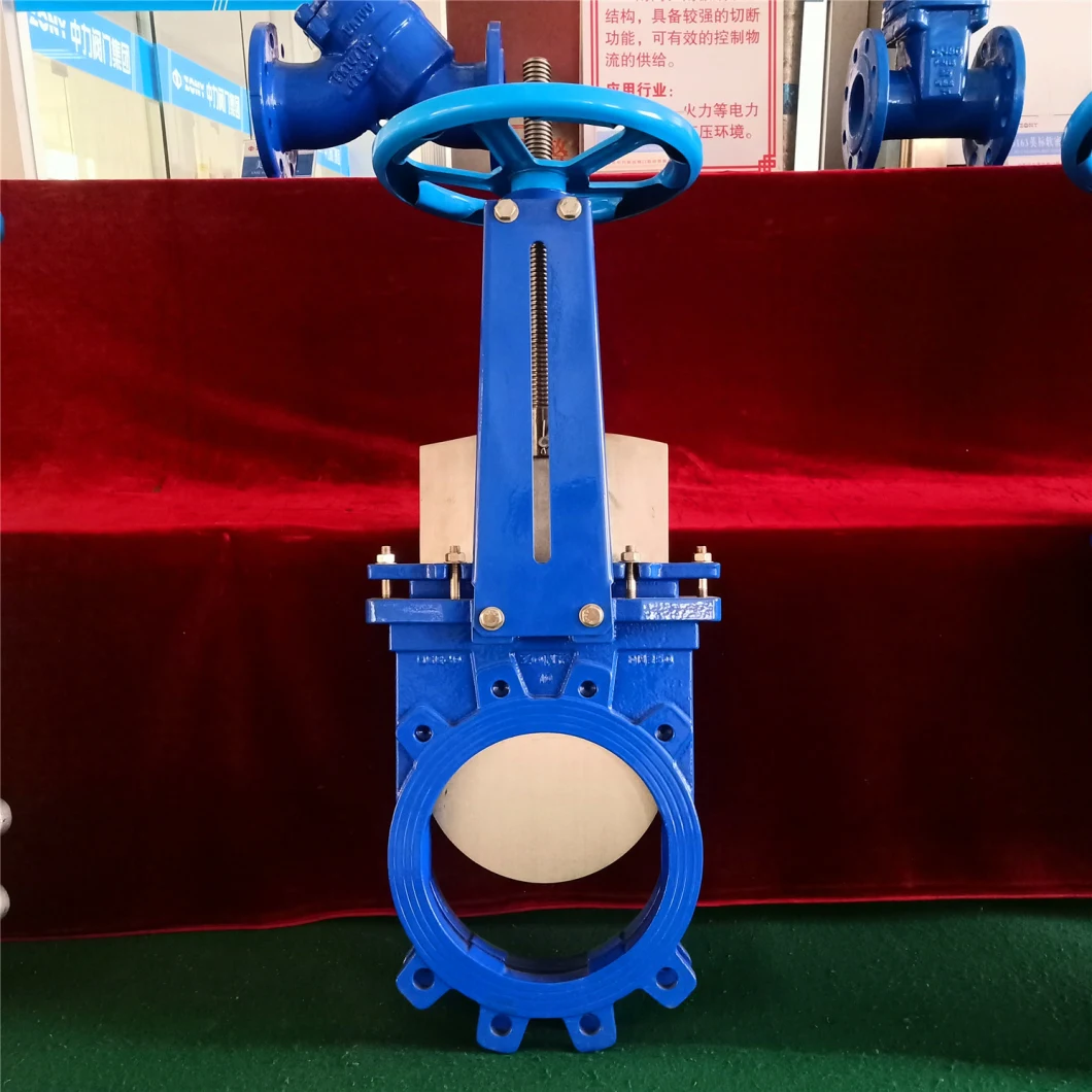 Large Size Valve Pn10 Wcb Knife Gate Valve for Wastewater Treatment Plants